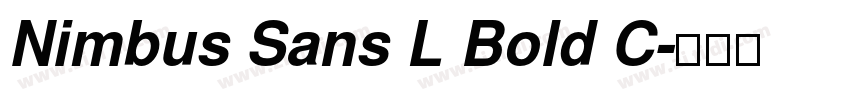 Nimbus Sans L Bold C字体转换